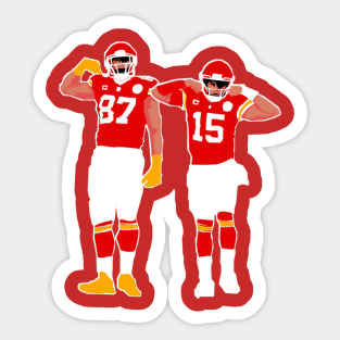 Mahomes and travis kelce kc chiefs Sticker